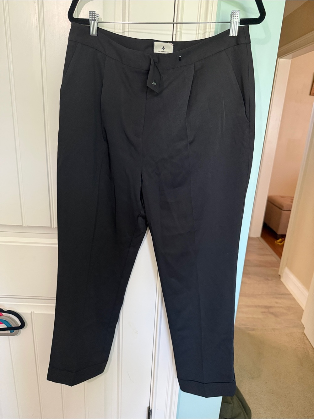 Tuckernuck Black Straight-Leg Dress Pants